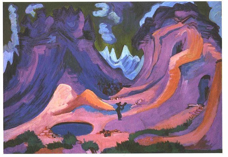 Ernst Ludwig Kirchner The Amselfluh Germany oil painting art